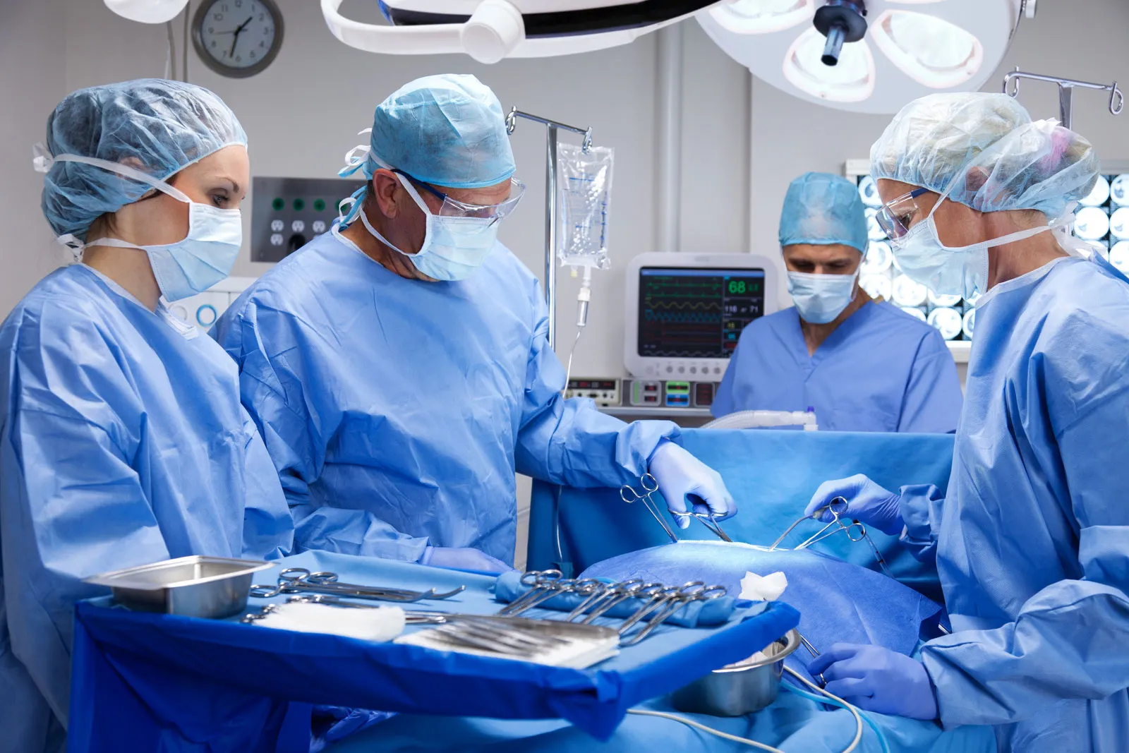 doctor group on operation theater